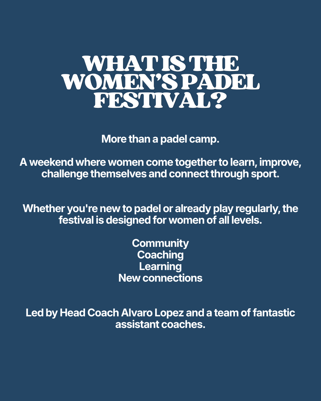 Women's Padel Festival